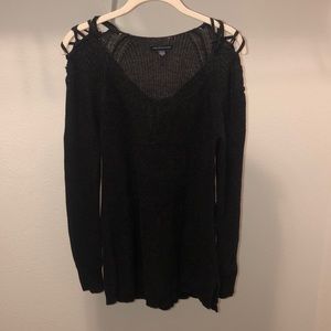 Black sweater dress